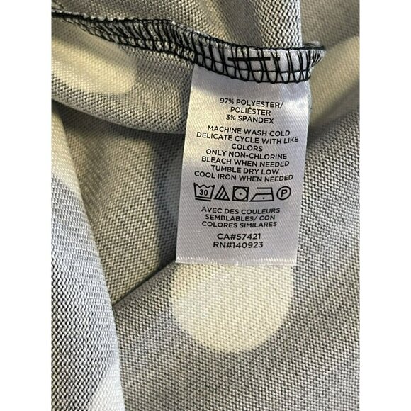 Ann Taylor Loft Womens Polka Dot Off Shoulder Tunic Top S soft knit Black White - Picture 4 of 4